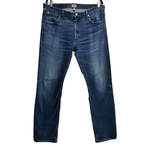Citizens of Humanity Bowery Pure Slim Jeans 36 Blue USA Vintage Wash Denim - Picture 1 of 10